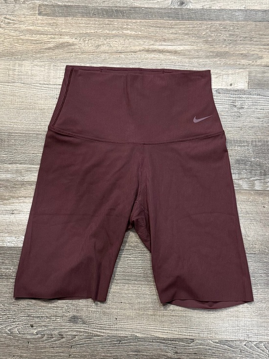 Nike Pants - Nike Zenvy Ribbed High-Rise 8" Biker Shorts Dark Red InfinaSoft HF1414-652